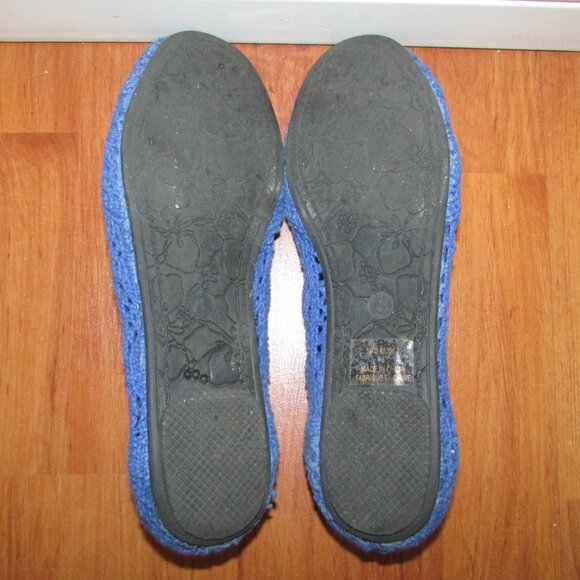 Bluecrush Blue Lace Flats - Sz 8 - Picture 9 of 9